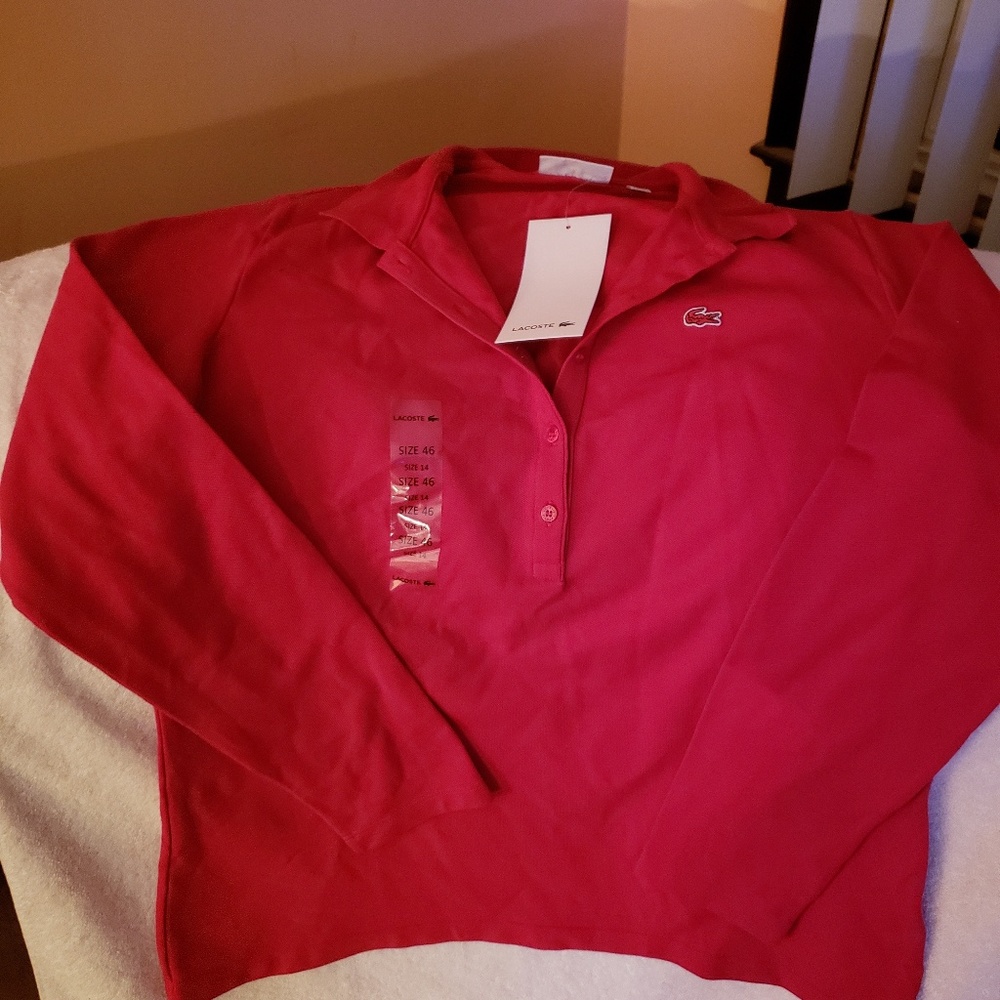Red Lacoste Shirt